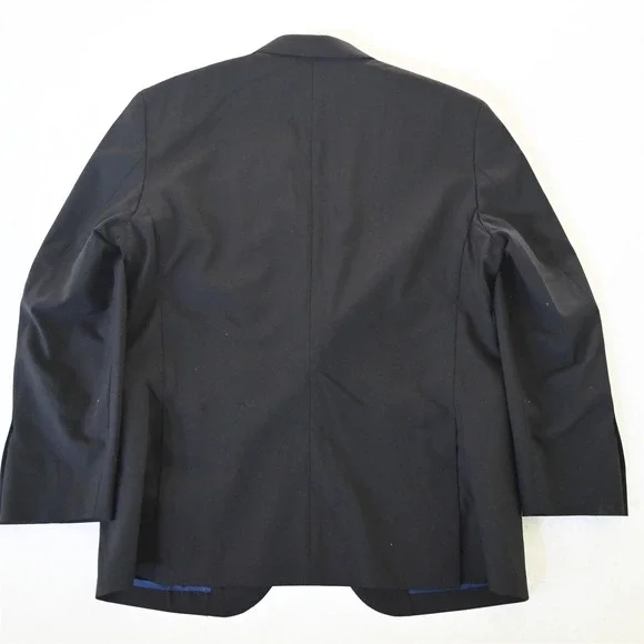 Cole Haan 40S Black Grand OS Wool Soft Shoulder Blazer Suit Jacket Sport Coat‎